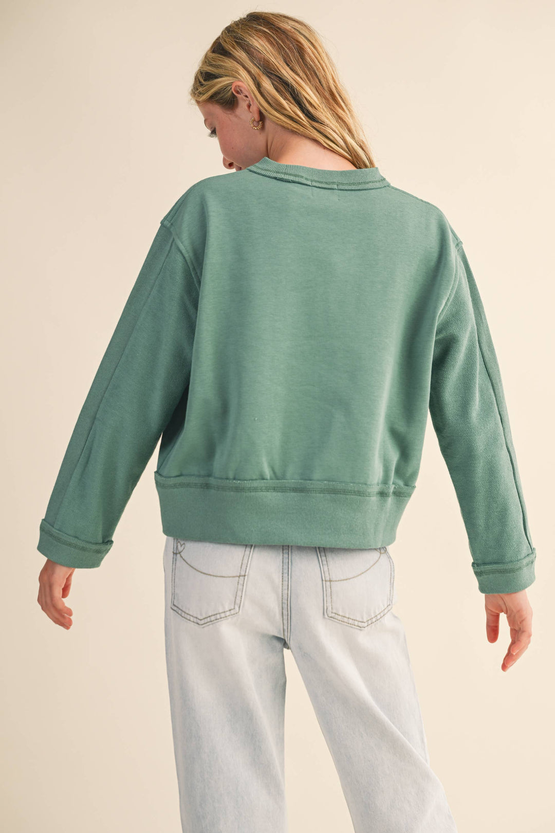 TWEEN KIDS GIRLS CREW NECK SWEATSHIRT