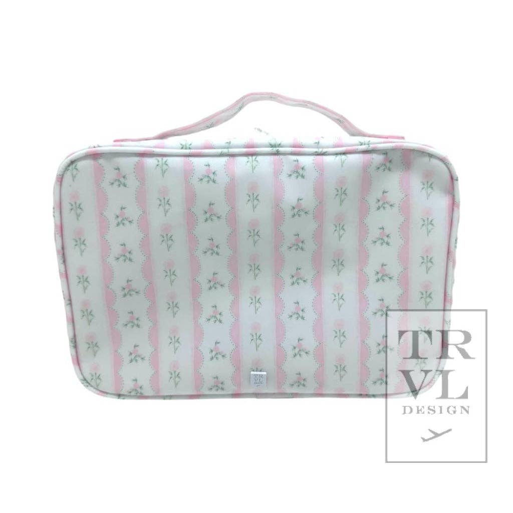 Bundle Up2 Hanging Toiletry Bag - Ribbon Floral Pink: Ribbon Floral Pink