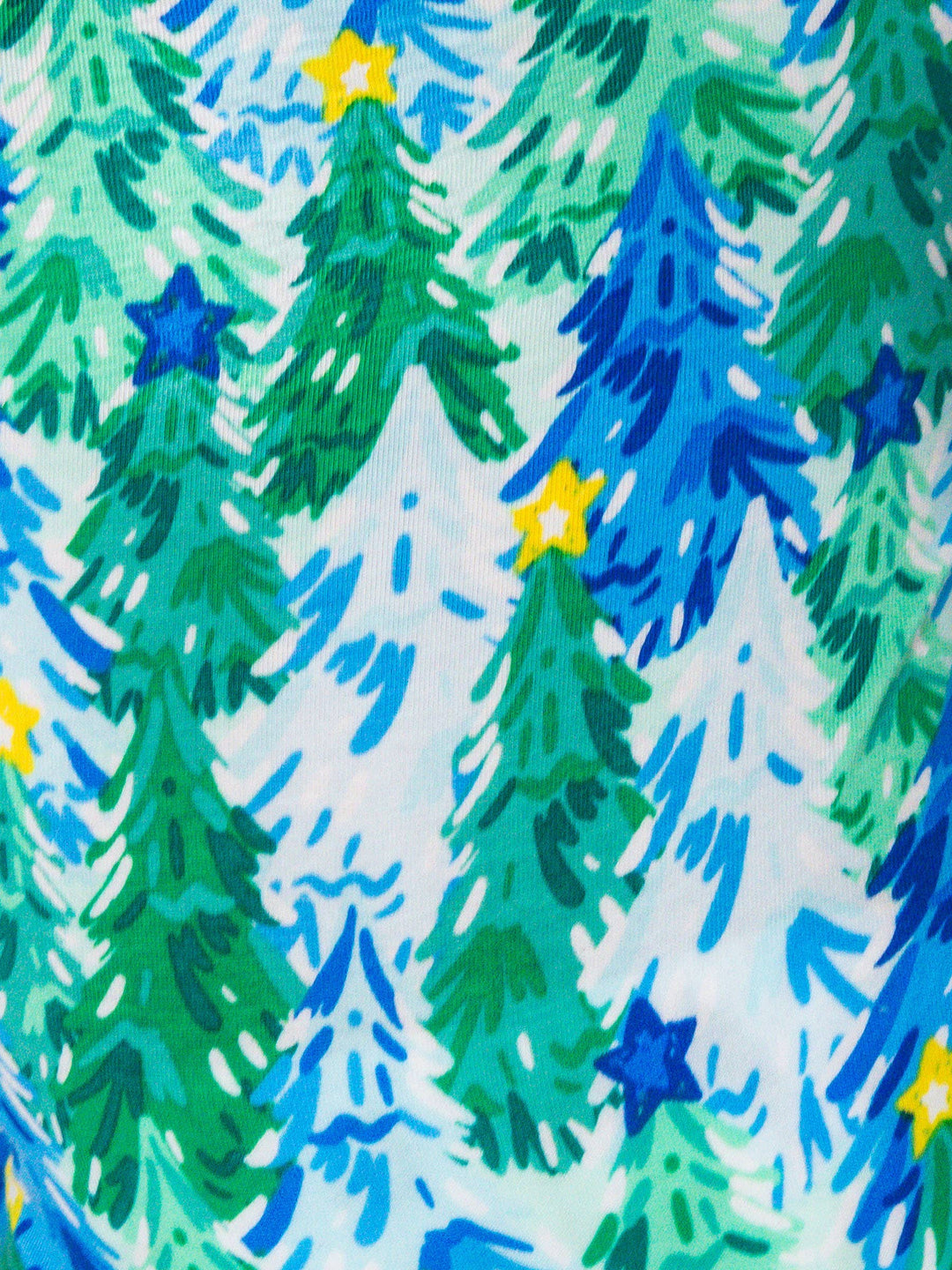 Bamboo Viscose Blue Jolly Grove Pajama Set
