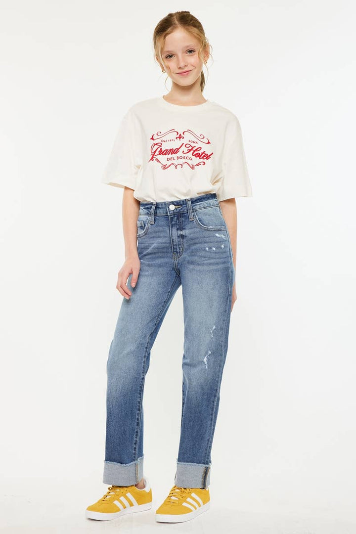Erin High Rise Straight Jeans