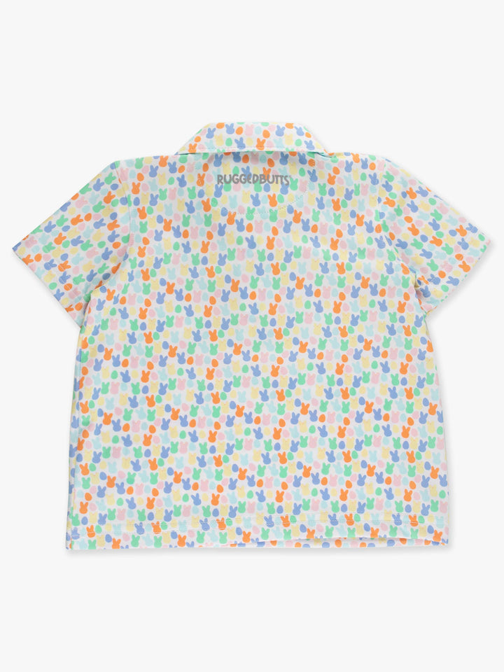 Boys Hoppy Eggs Knit Short Sleeve Performance Polo