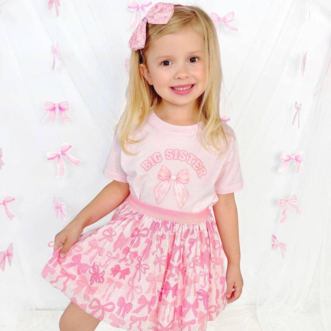 Coquette Bow Tutu - Kids Dress Up Skirt - Bows: 1-2Y