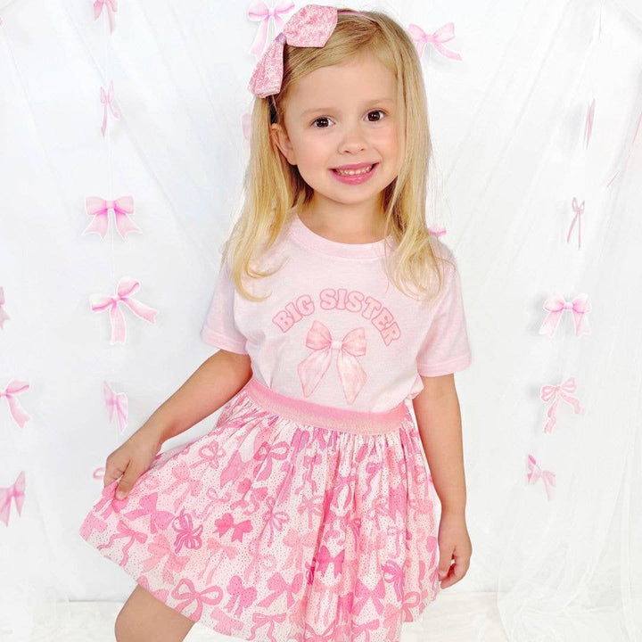 Coquette Bow Tutu - Kids Dress Up Skirt - Bows: 1-2Y