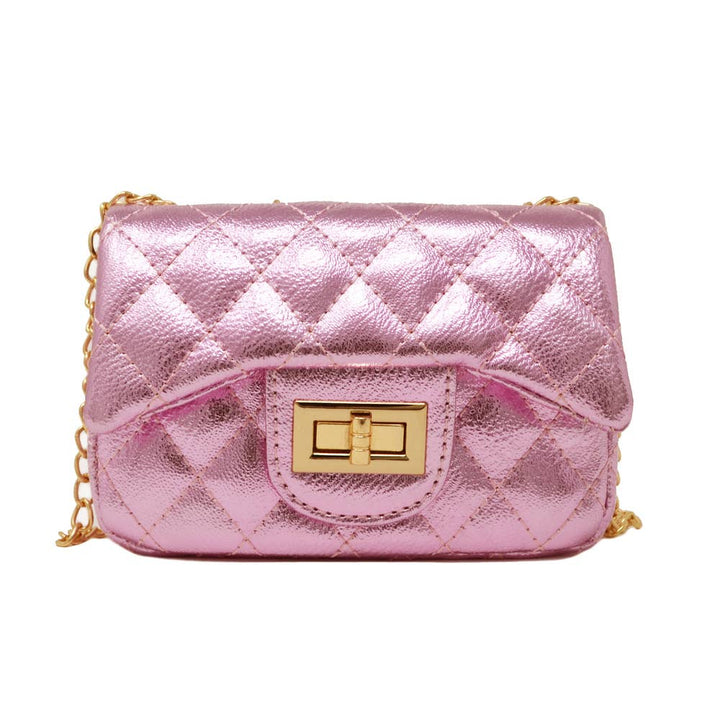 Metallic Mini Purse: Red