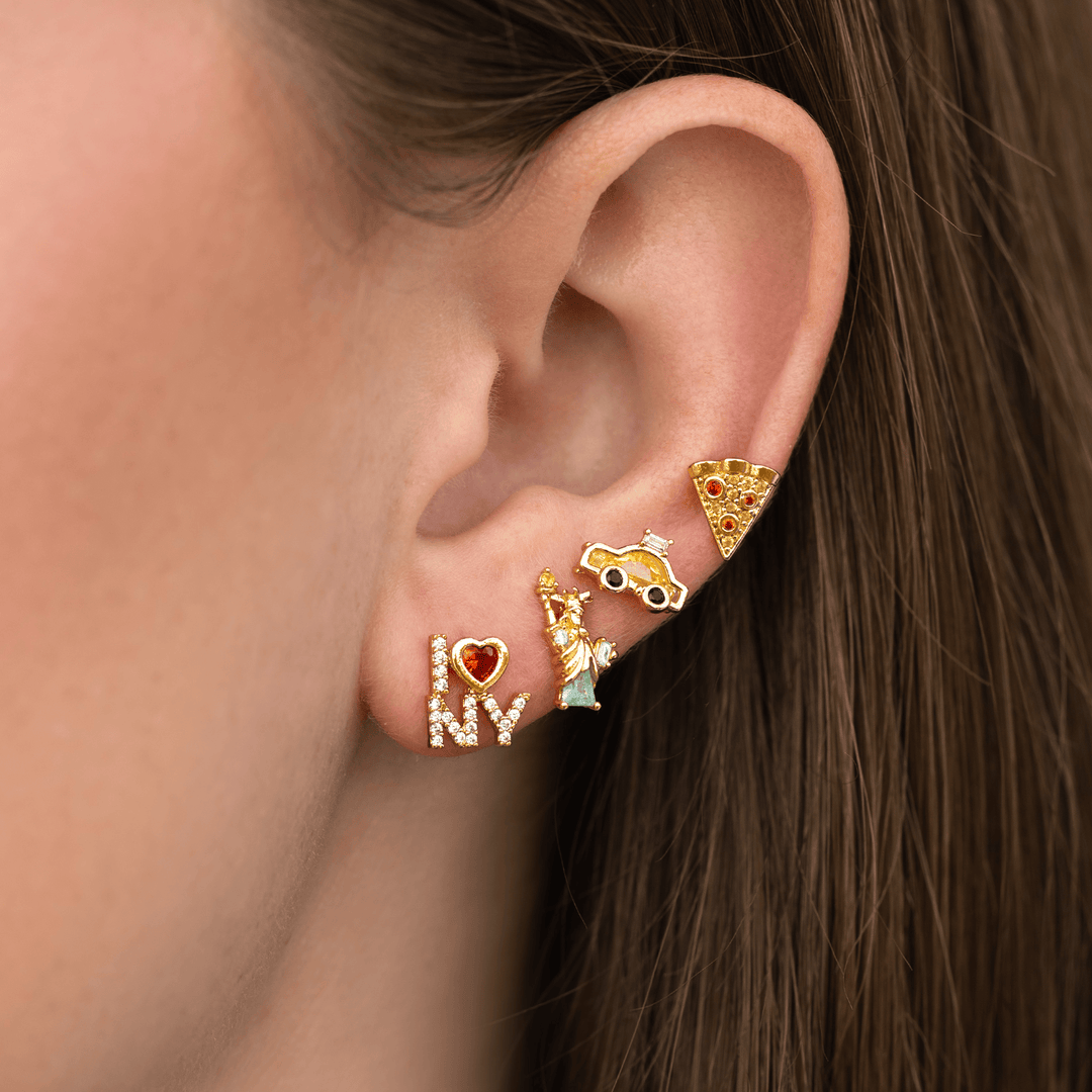 Big Apple Stud Set: Gold