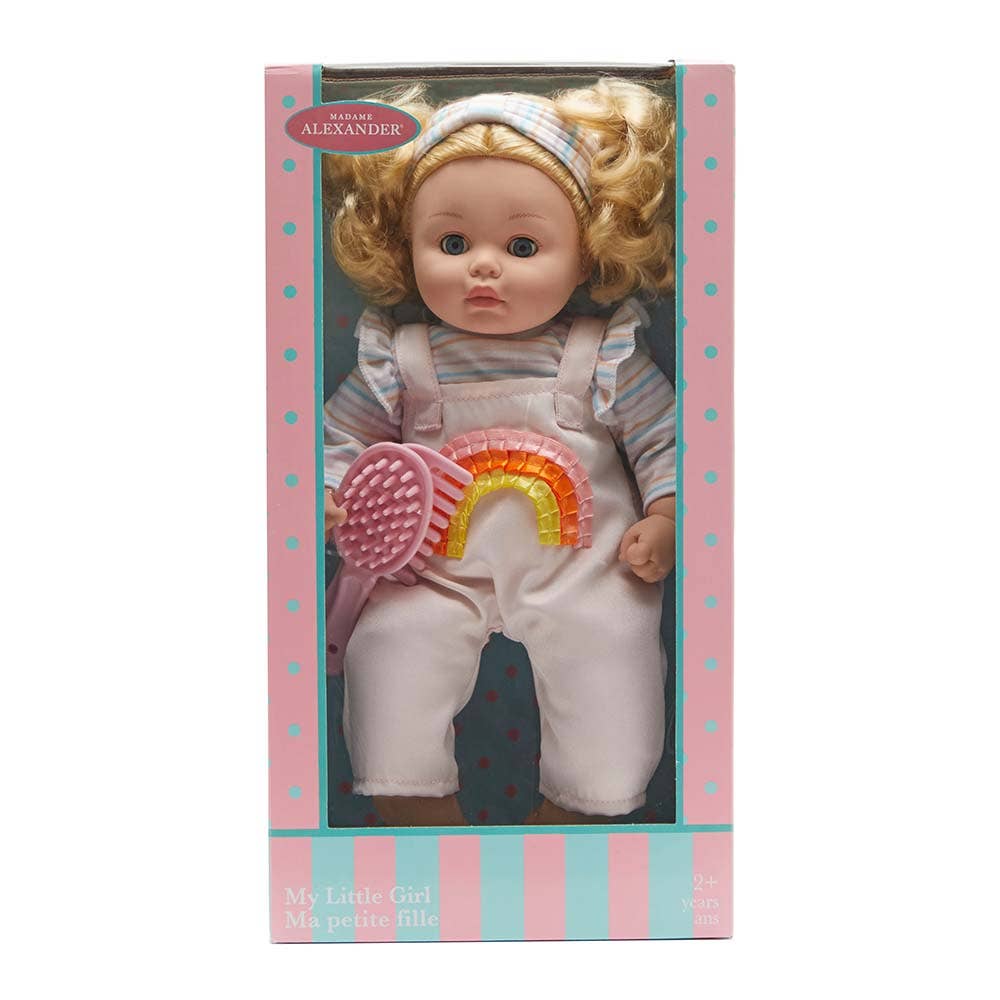 My Little Girl Rainbow Overalls - Light Skin Tone