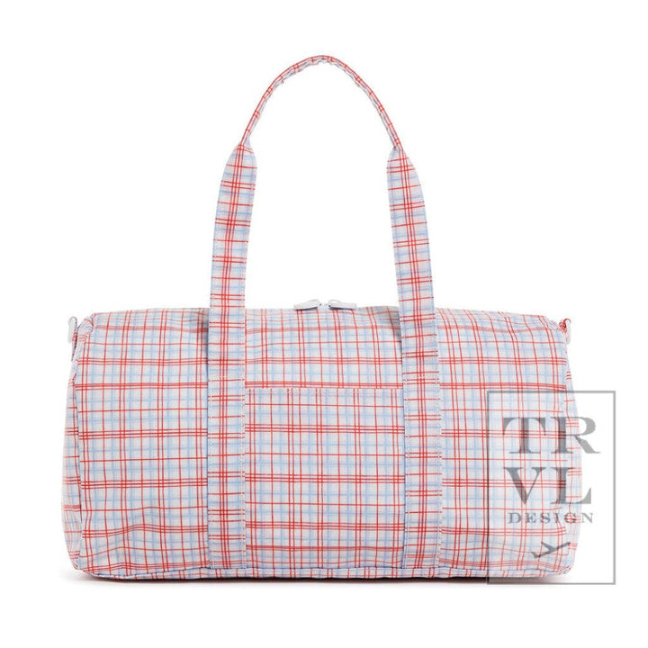 Weekender - Classic Plaid Red Duffel Bag: Classic Plaid Red
