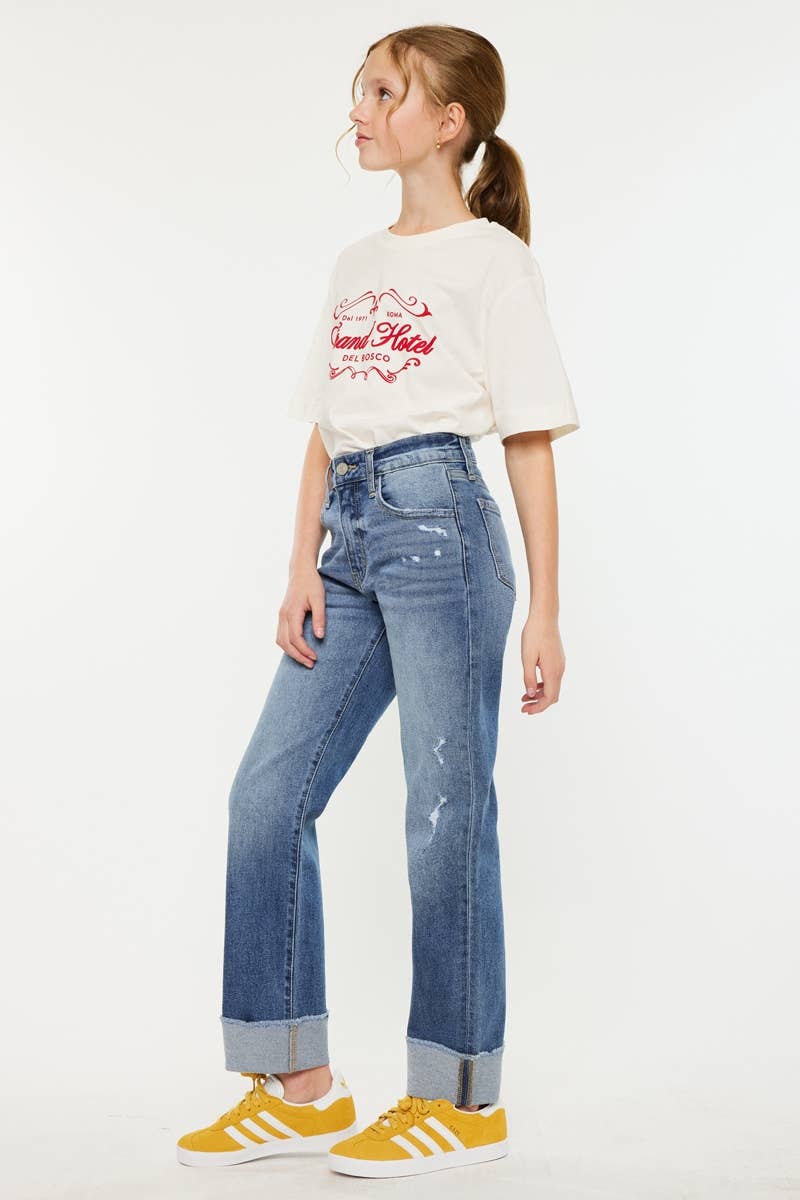 Erin High Rise Straight Jeans