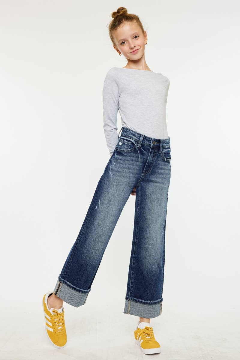 Dark Wash Cuffed
