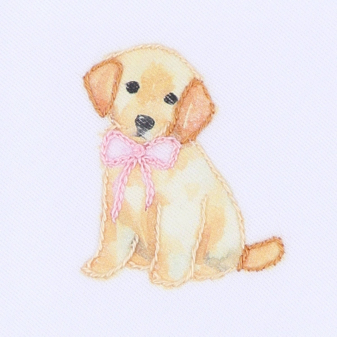Sweet Golden Ruffle Bubble - Pink