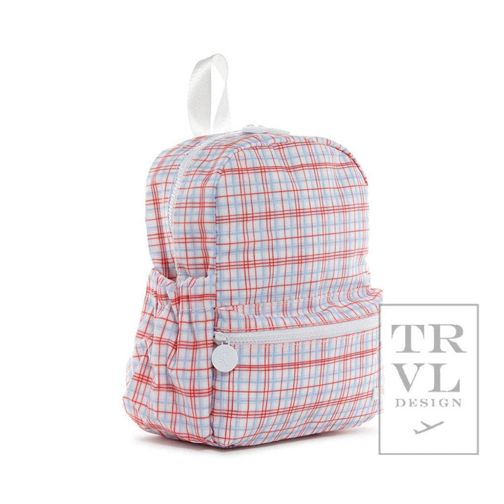 Mini Backer - Classic Plaid Red Backpack: Classic Plaid Red