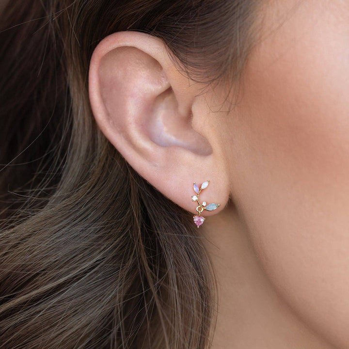 Love Blooms Earrings: Gold