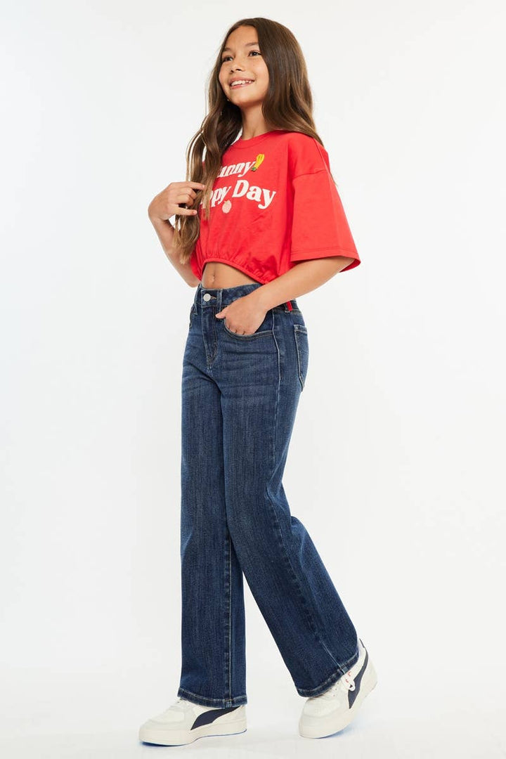 BLAIRE HIGH RISE WIDE LEG JEANS