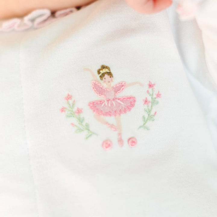 Twinkle Toes Embroidered Footie