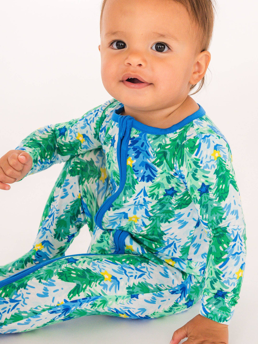 Baby Blue Jolly Grove Footed  Pajama