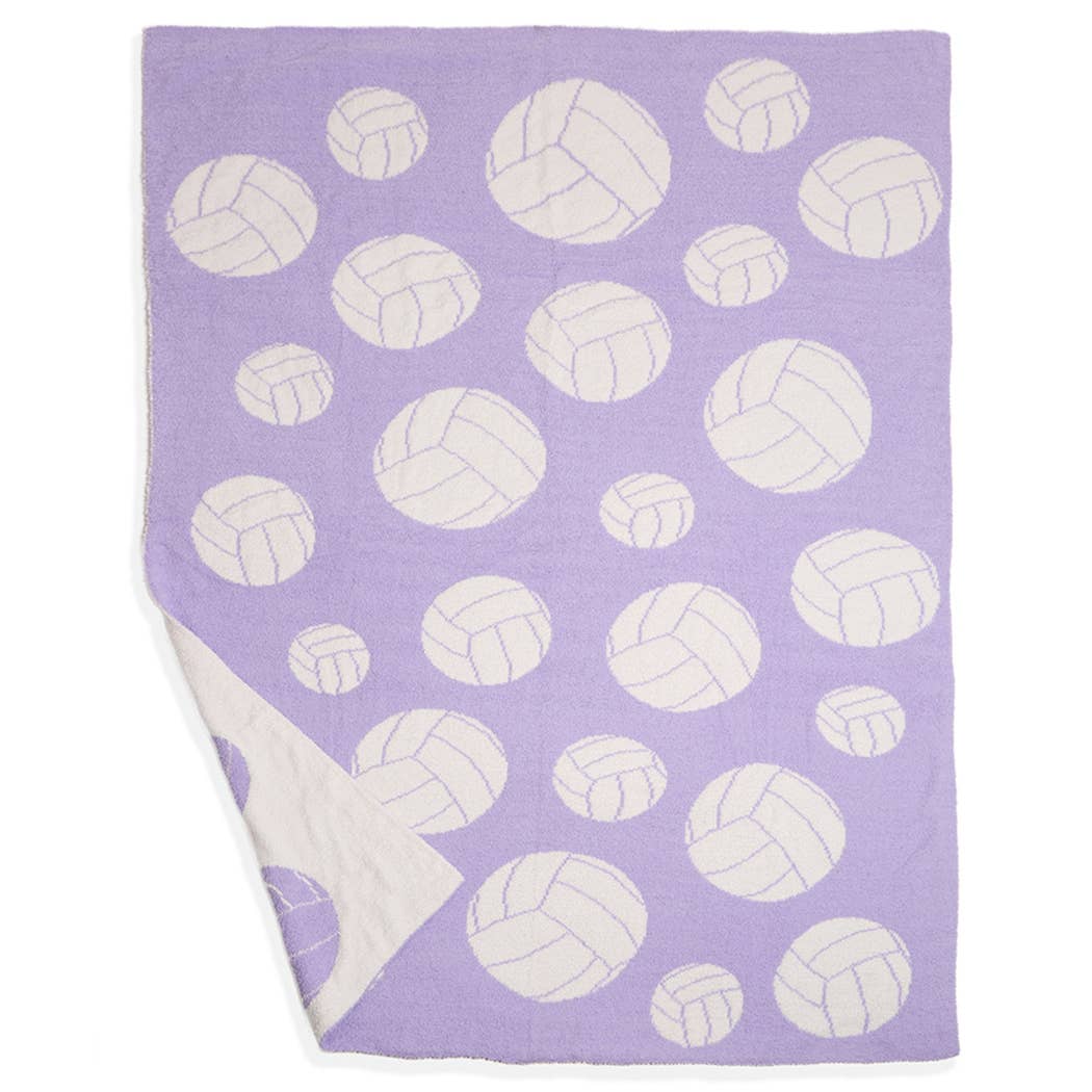 Volleyball Blanket- Lavender