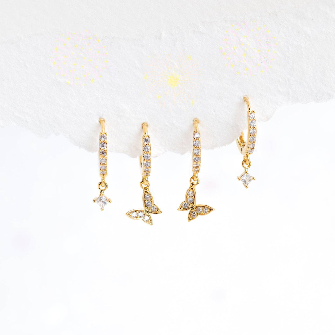 Fly With Me Hoops: Gold