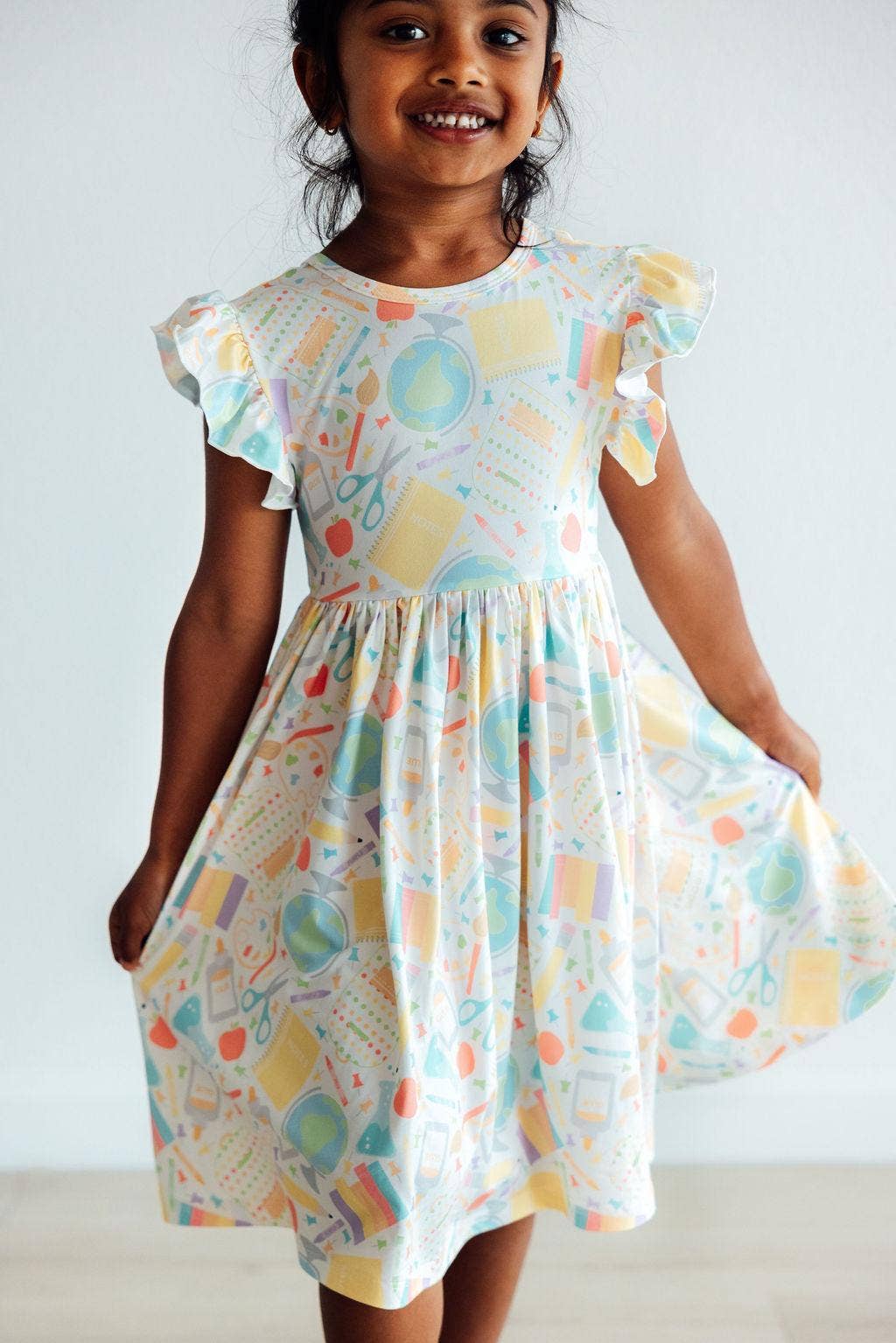 Campus QT Flutter Sleeve Twirl Dress