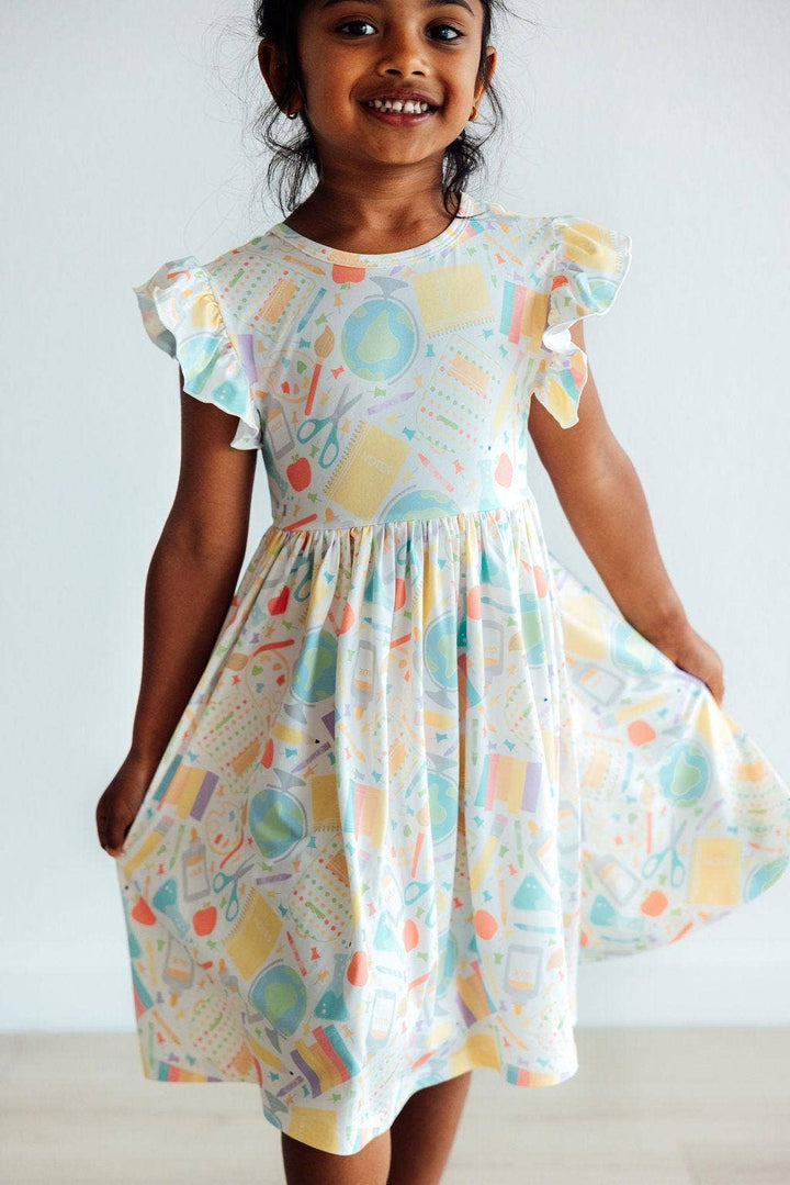 Campus QT Flutter Sleeve Twirl Dress