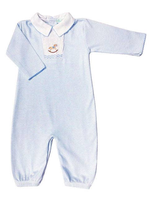 Pima Cotton Rocking Horse Baby Boy Converter Gown