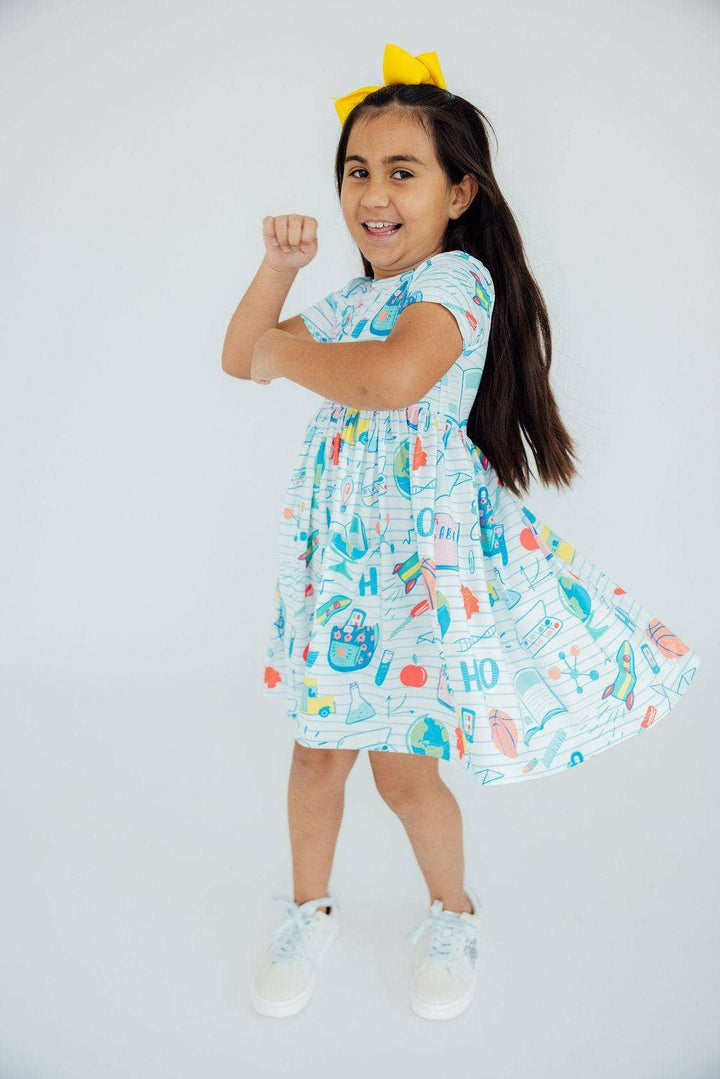 School Rules Pocket Twirl Dress
