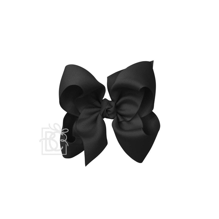 SIGNATURE GROSGRAIN BOW ON CLIP BLACK