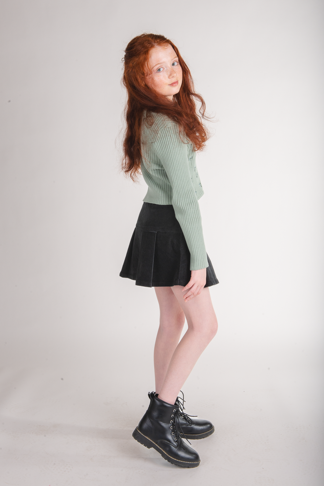Baby Doll Sweater Top: Bow Print