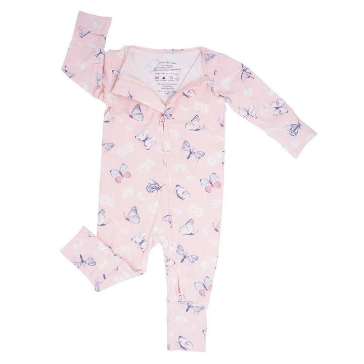 Convertible Romper - Butterfly Daisy Pink