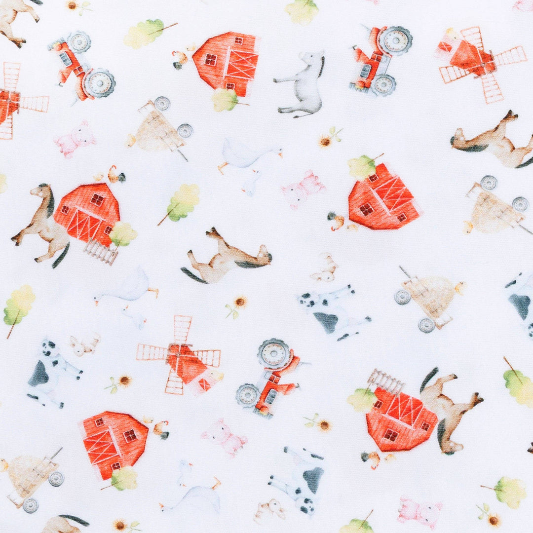 Barnyard Babies Print Zip Footi
