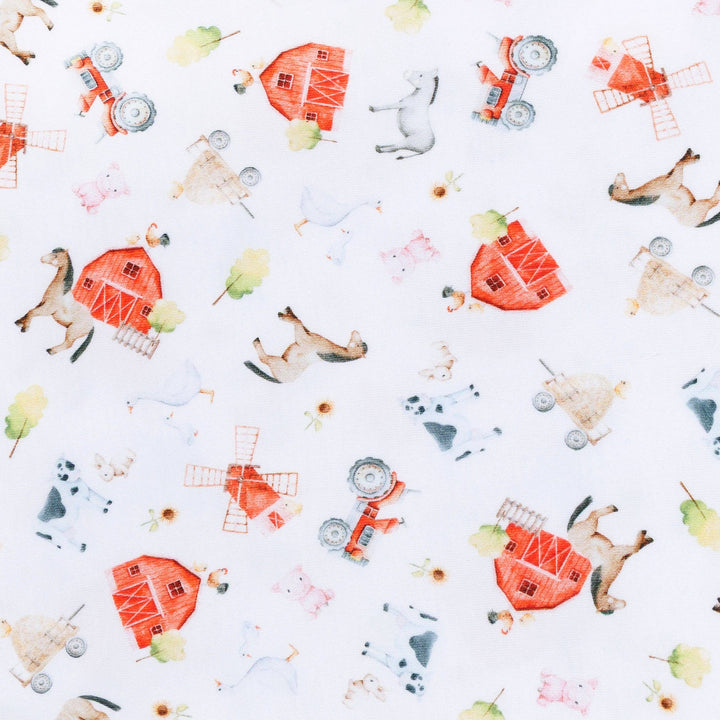 Barnyard Babies Print Zip Footi