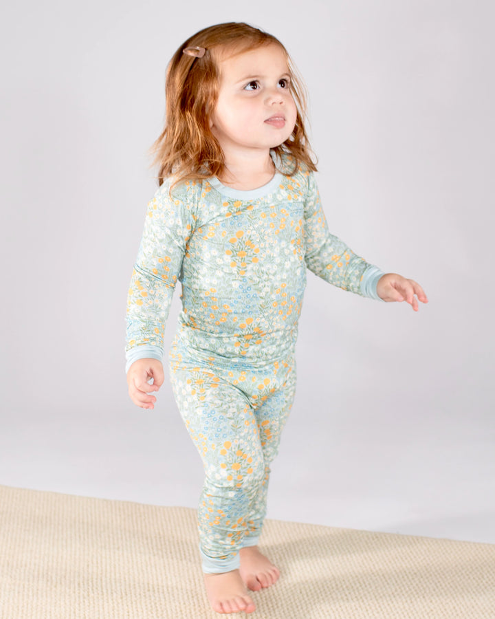 Big Kid Pajama - Blue Meadow