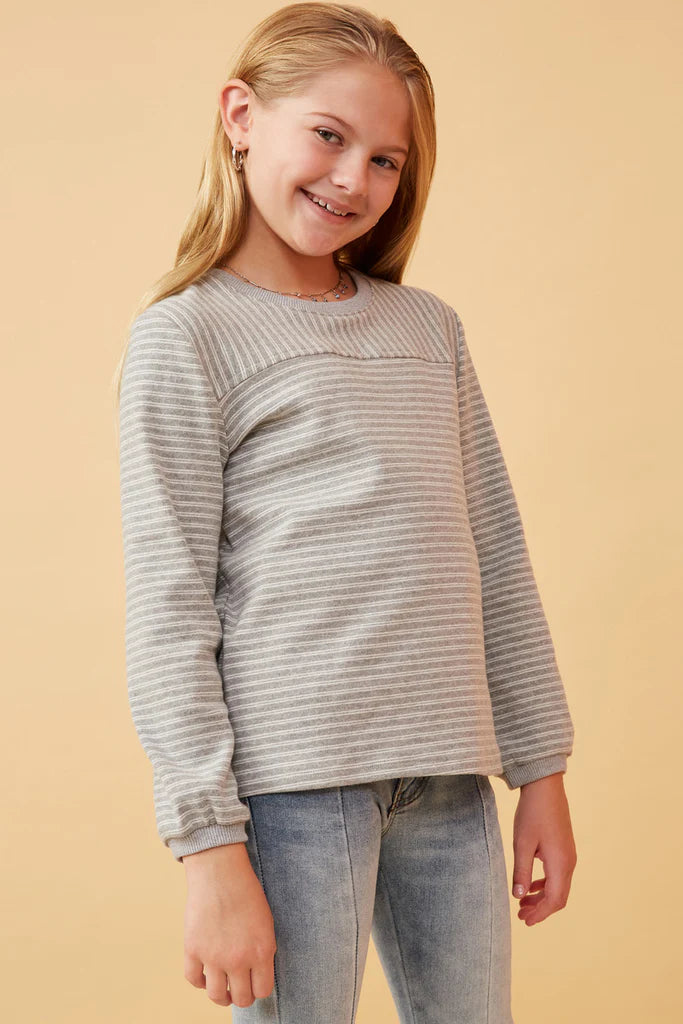 Megan Knit Top - Grey