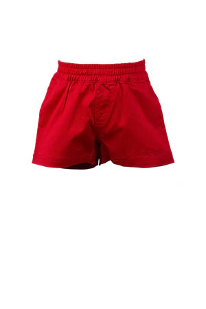 Spencer Boy Shorts- Red