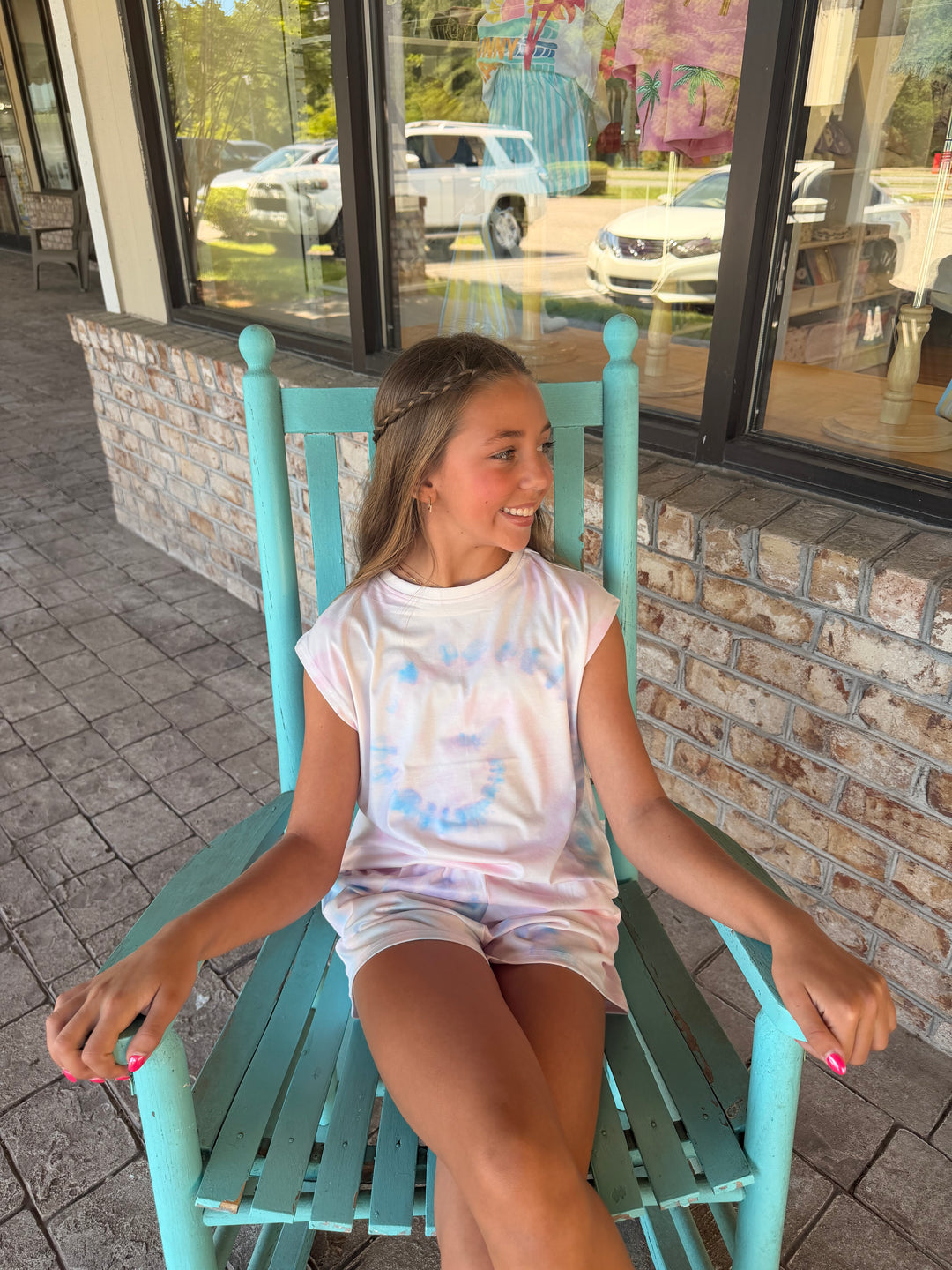 Faux Tie Dye Shorts