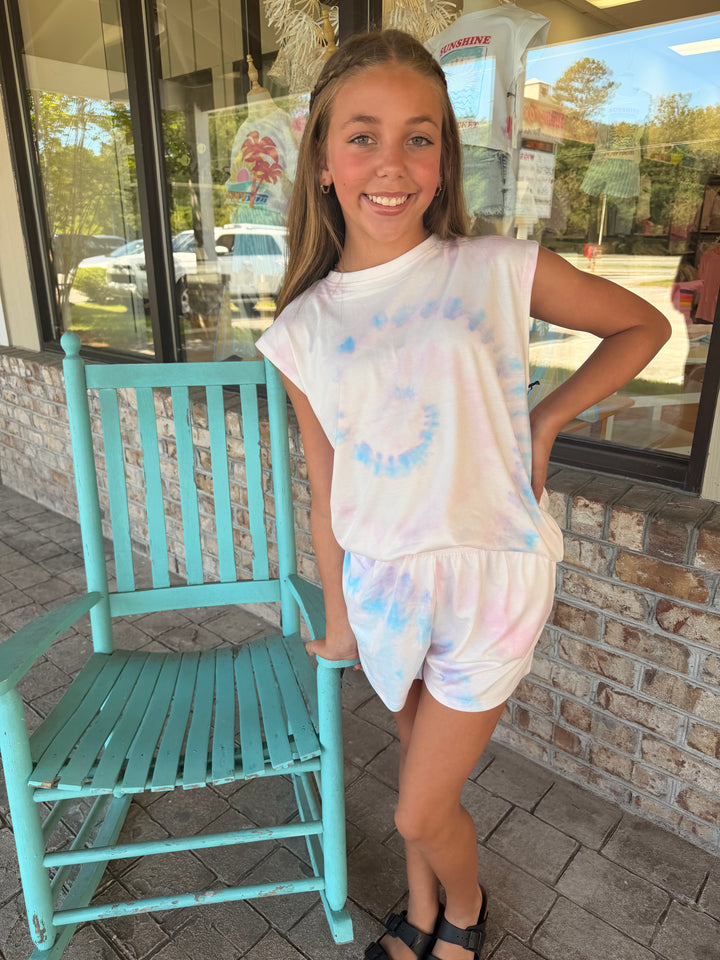 Faux Tie-Dye Top