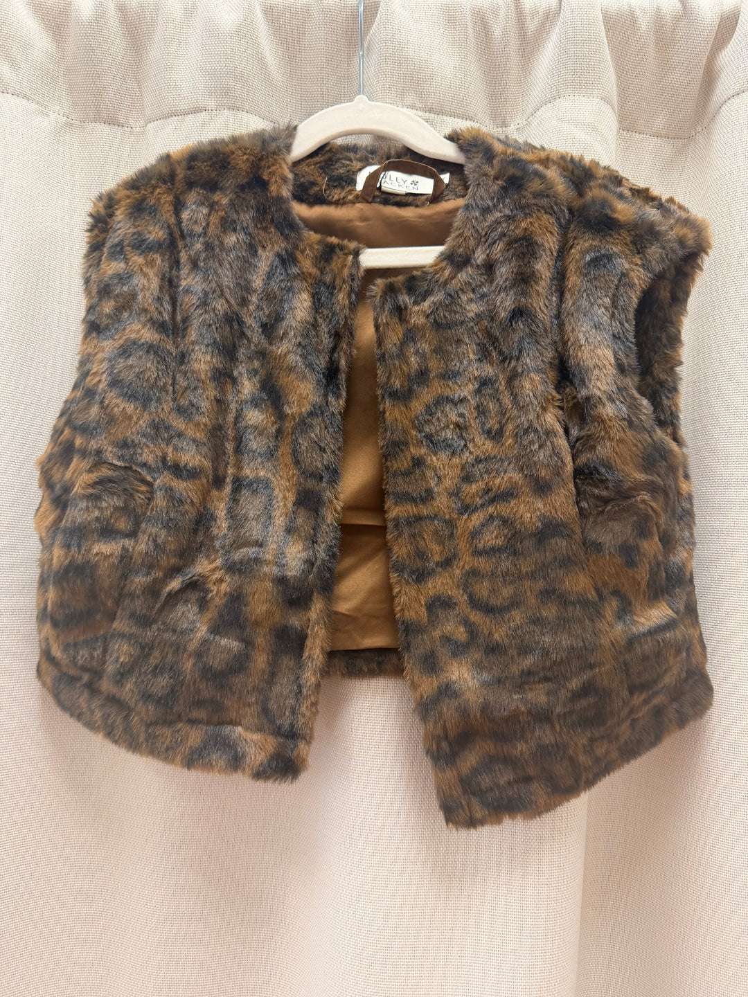 Leopard Furry Vest