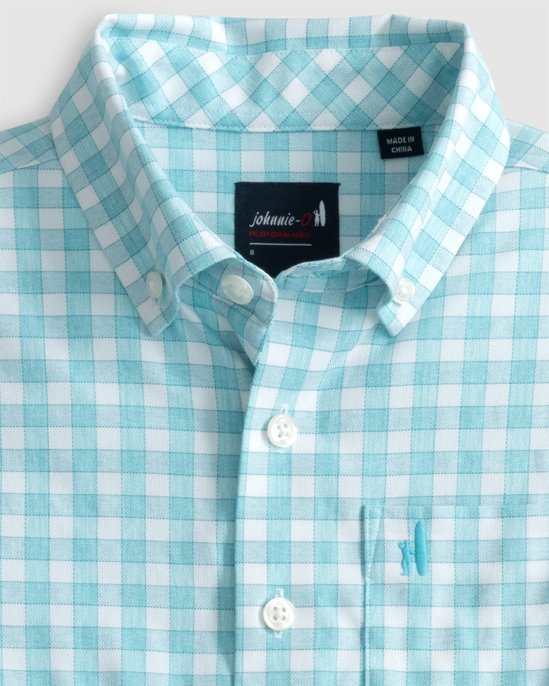 Ashworth Jr. Performance Button Up Shirt- Haze