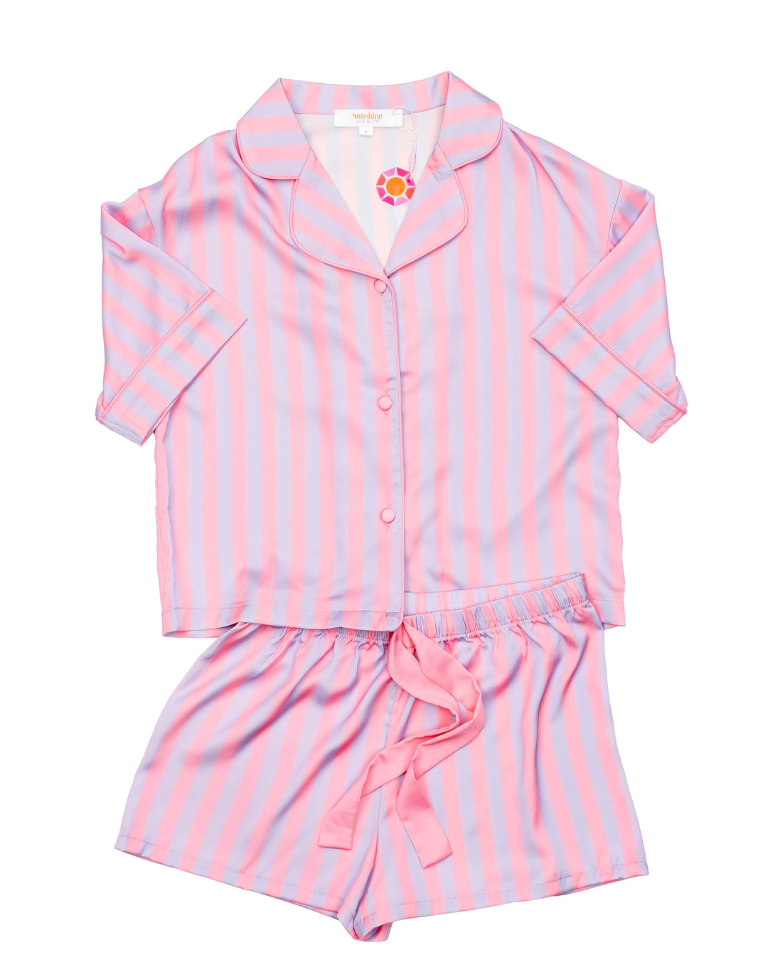 Kids Cotton Candy Silky Short Set