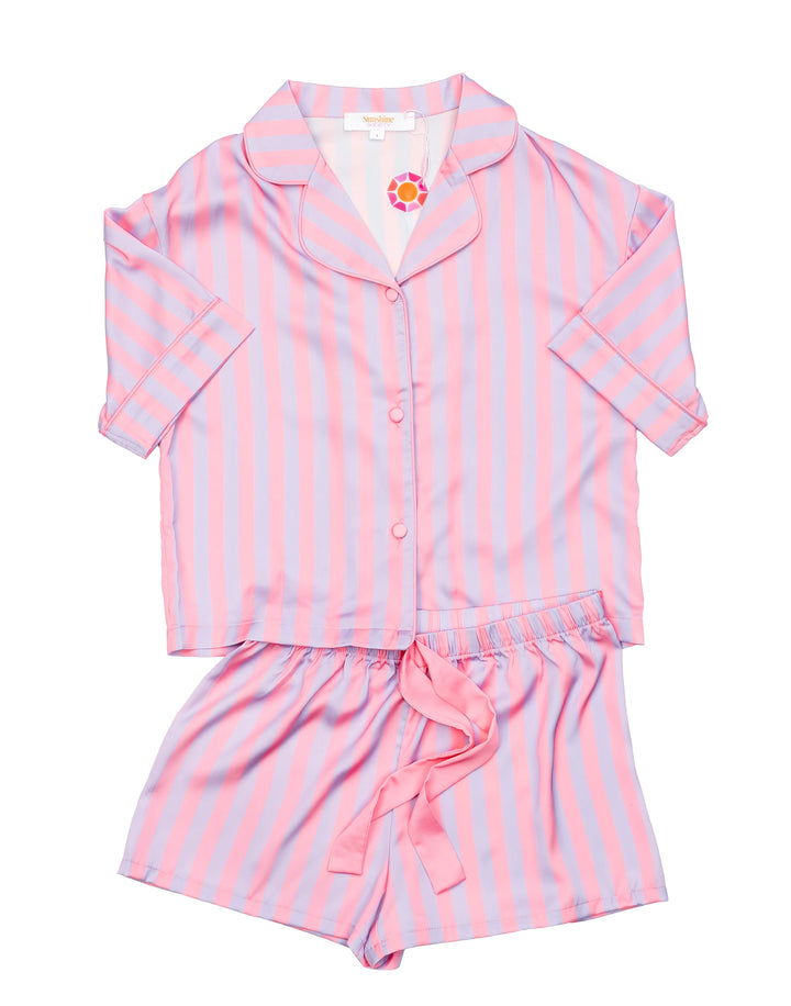 Kids Cotton Candy Silky Short Set