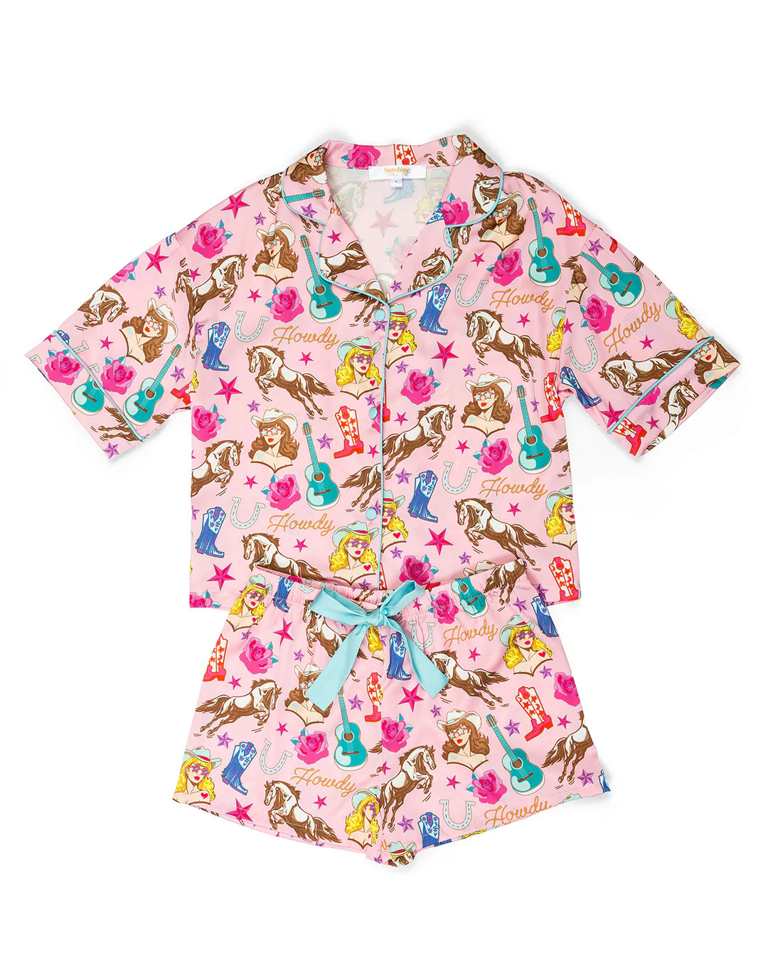 Kids Cowgirl Candy Silky Short Set