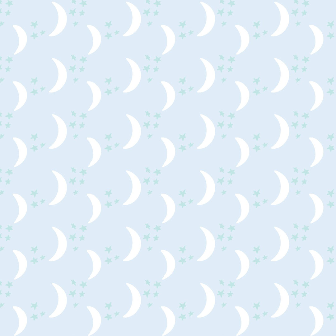 Preston Romper- Goodnight Moon Blue