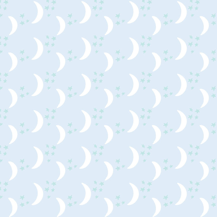 Preston Romper- Goodnight Moon Blue