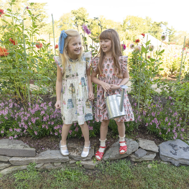 Girls Jennifer Dress - Whimsical Castle