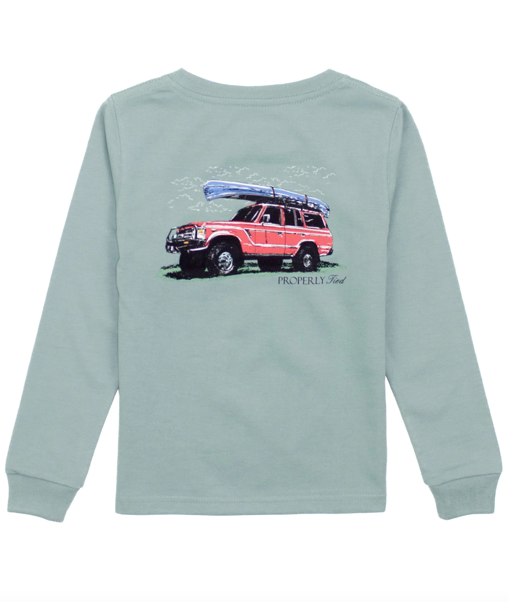 Boys Explorer LS Fog Tee