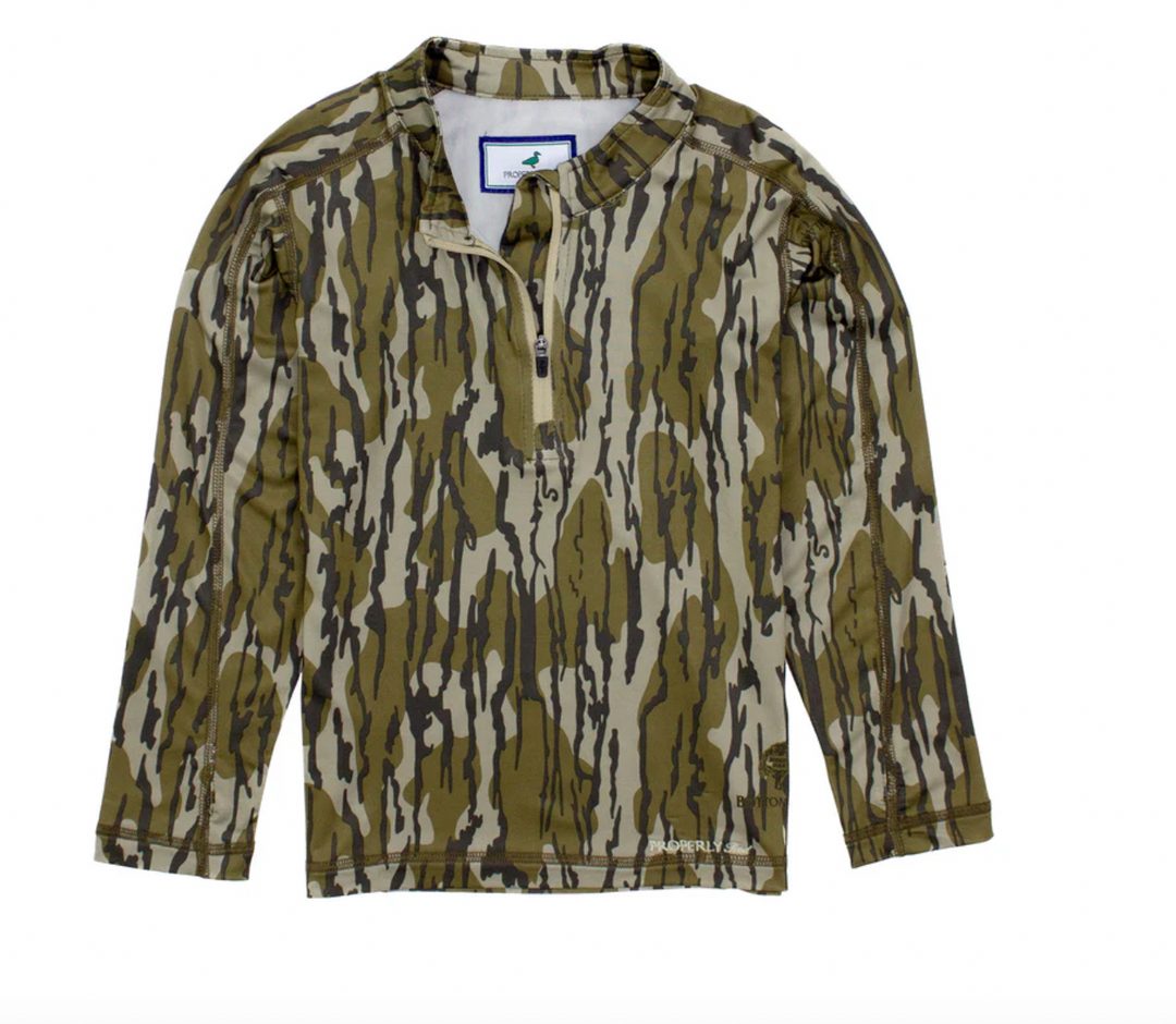 Boys Finn Pullover Mossy Oak Original Bottomland