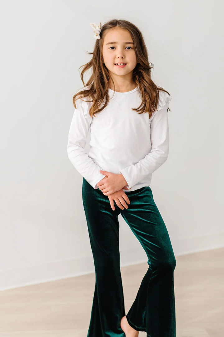 Hunter Green Velvet Bells