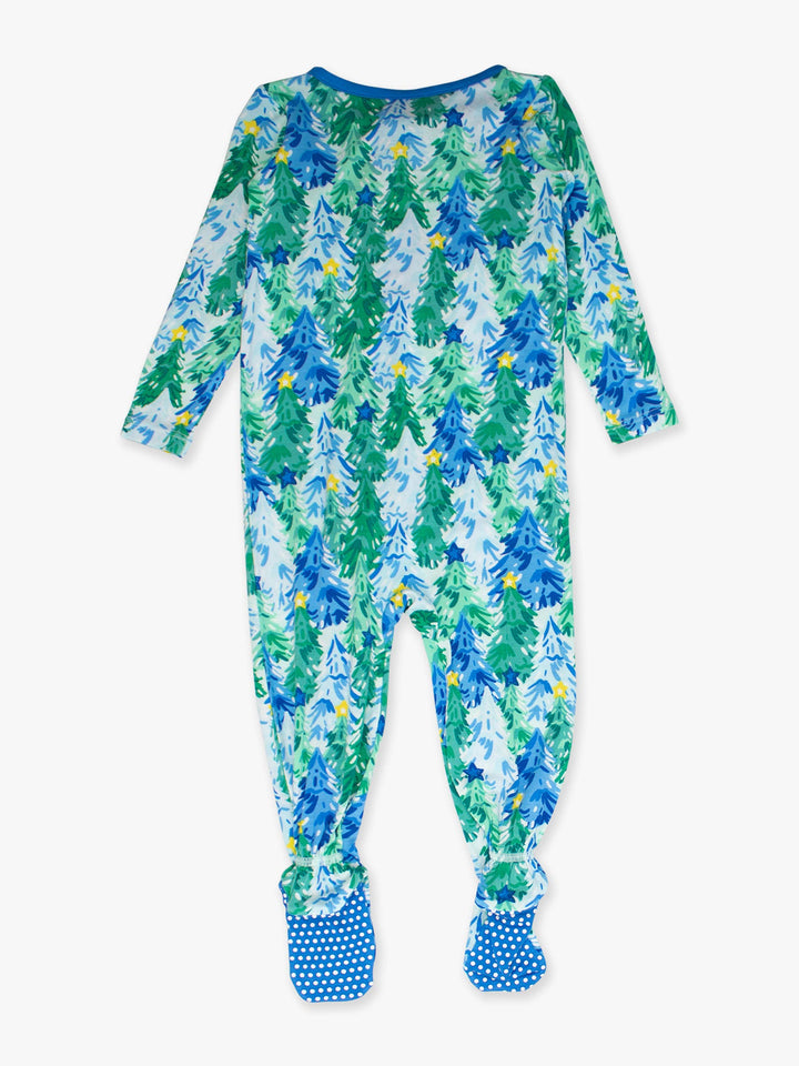 Baby Blue Jolly Grove Footed  Pajama