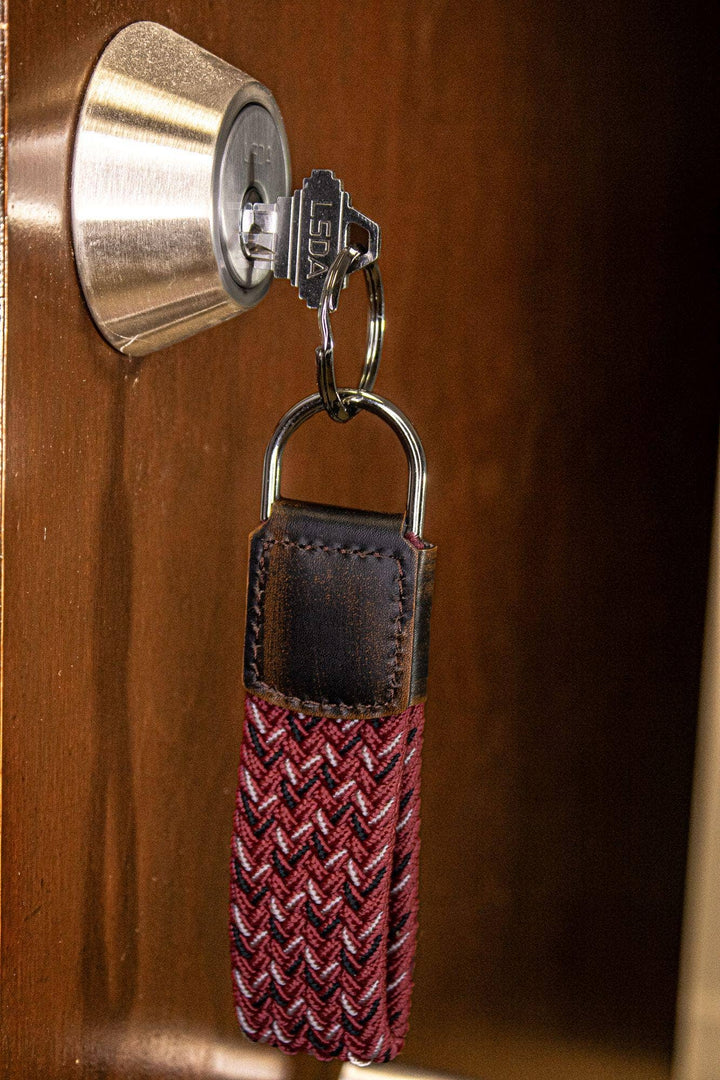 Braided Stretch Woven Carolina keychain