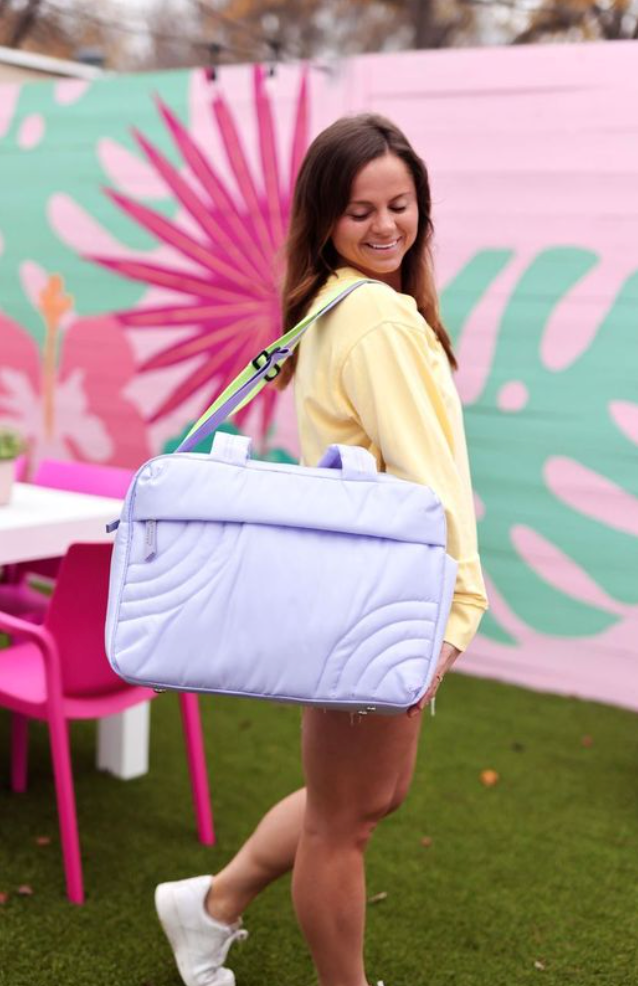 Modern Puffer Duffle: Lilac