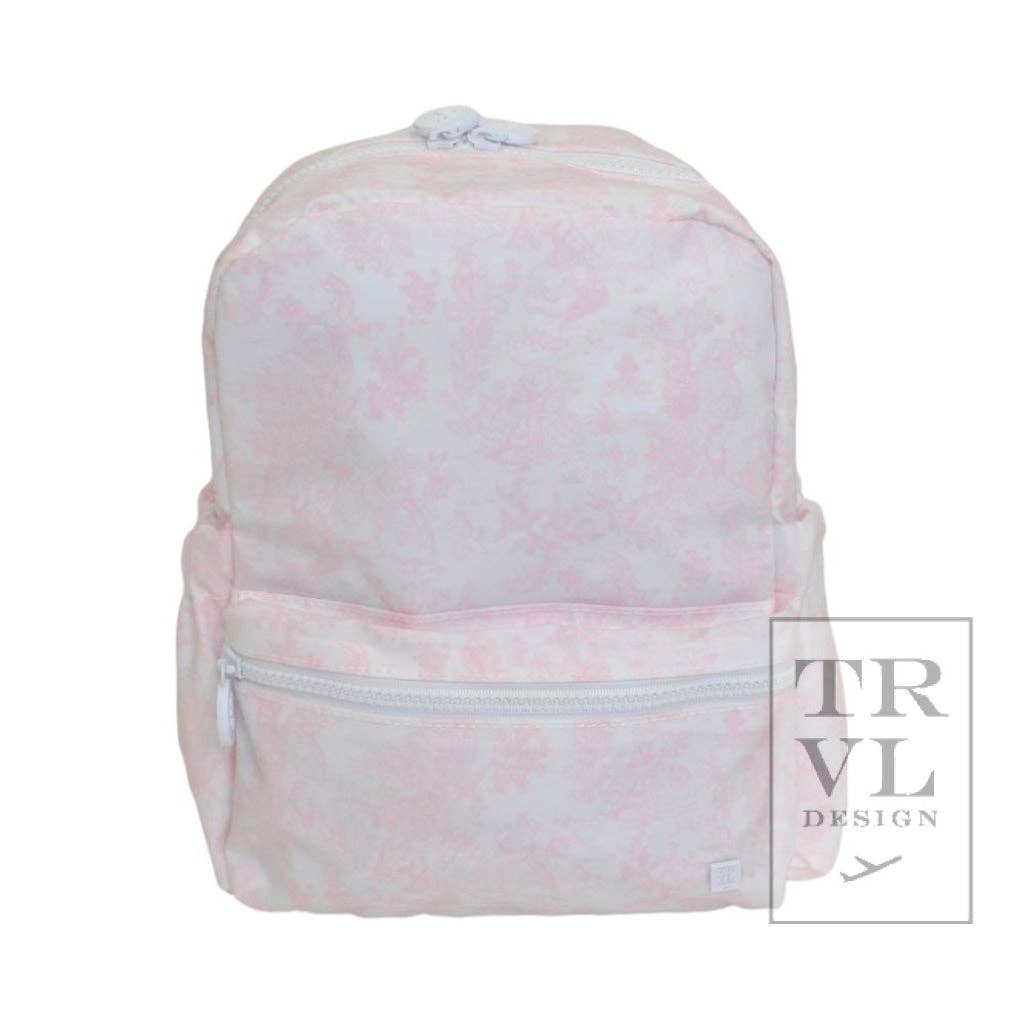 Mini Backer - Bunny Toile Pink Backpack